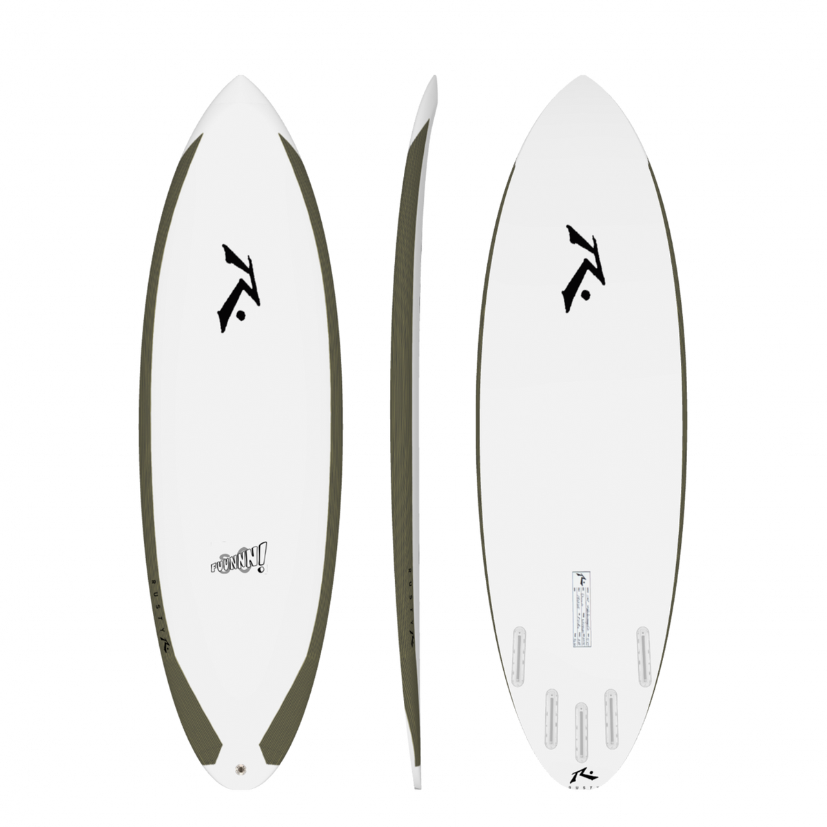 So Fuunnn! 5&#39;6&quot; x  X , Round, 5x  Futures Fin Boxes, EPS Carbon Rails - ID:968056