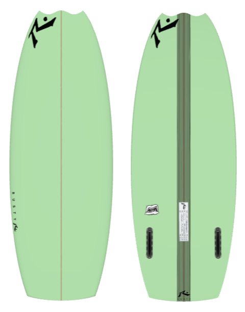 Snaggle Tooth 2.0 4&#39;10&quot; x 20.0 X 2.0 - 25.60L, Square, 2x  Futures Fin Boxes, XTR - ID:926266