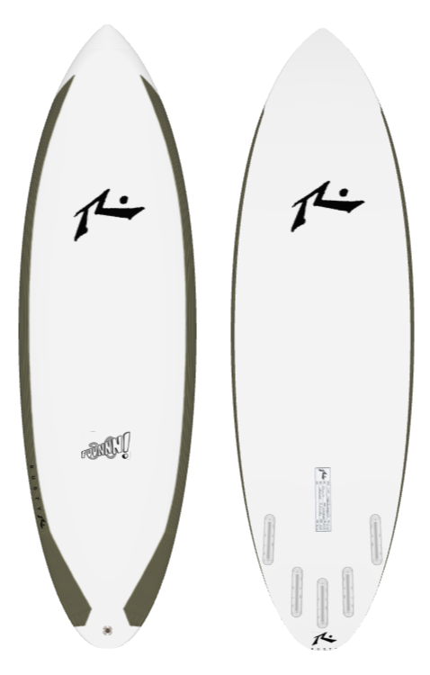 So Fuunnn! 6&#39;0&quot; x 20.75 X 2.0 - 37.00L, Round, 5x  Futures Fin Boxes, EPS Carbon Rails - ID:926232