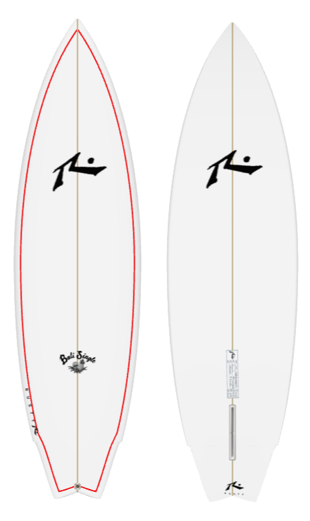 Bali Single 6&#39;2&quot; x 20.15 X 2.3 - 31.00L, Wing Swallow, 1x  Futures Fin Box, PU - ID:984676