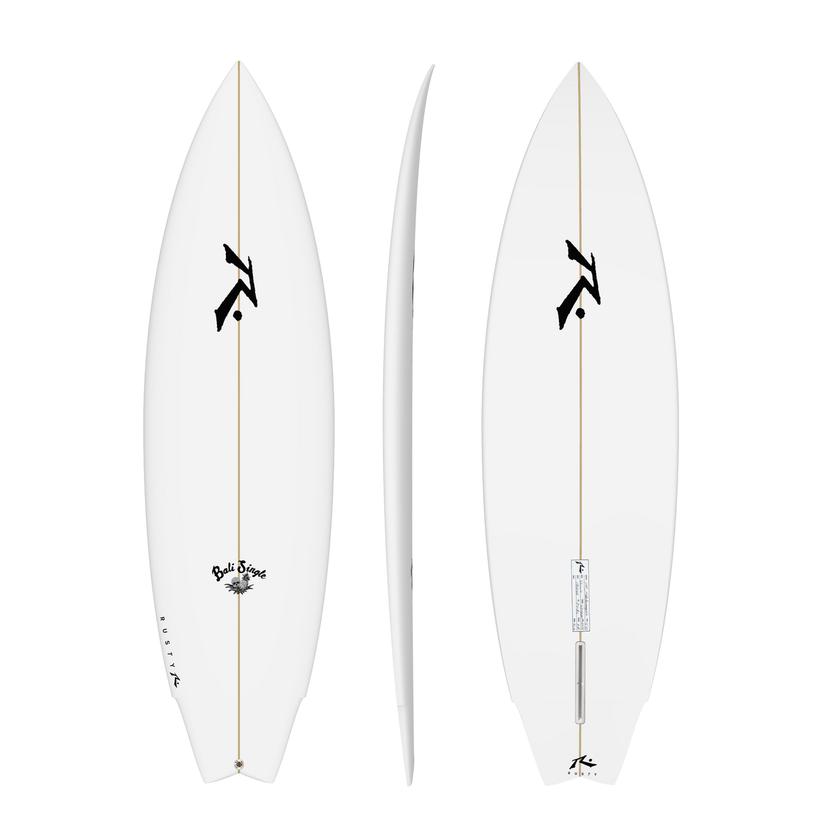 Bali Single 6&#39;2&quot; x 20.15 X 2.3 - 31.00L, Wing Swallow, 1x  Futures Fin Box, PU - ID:984676