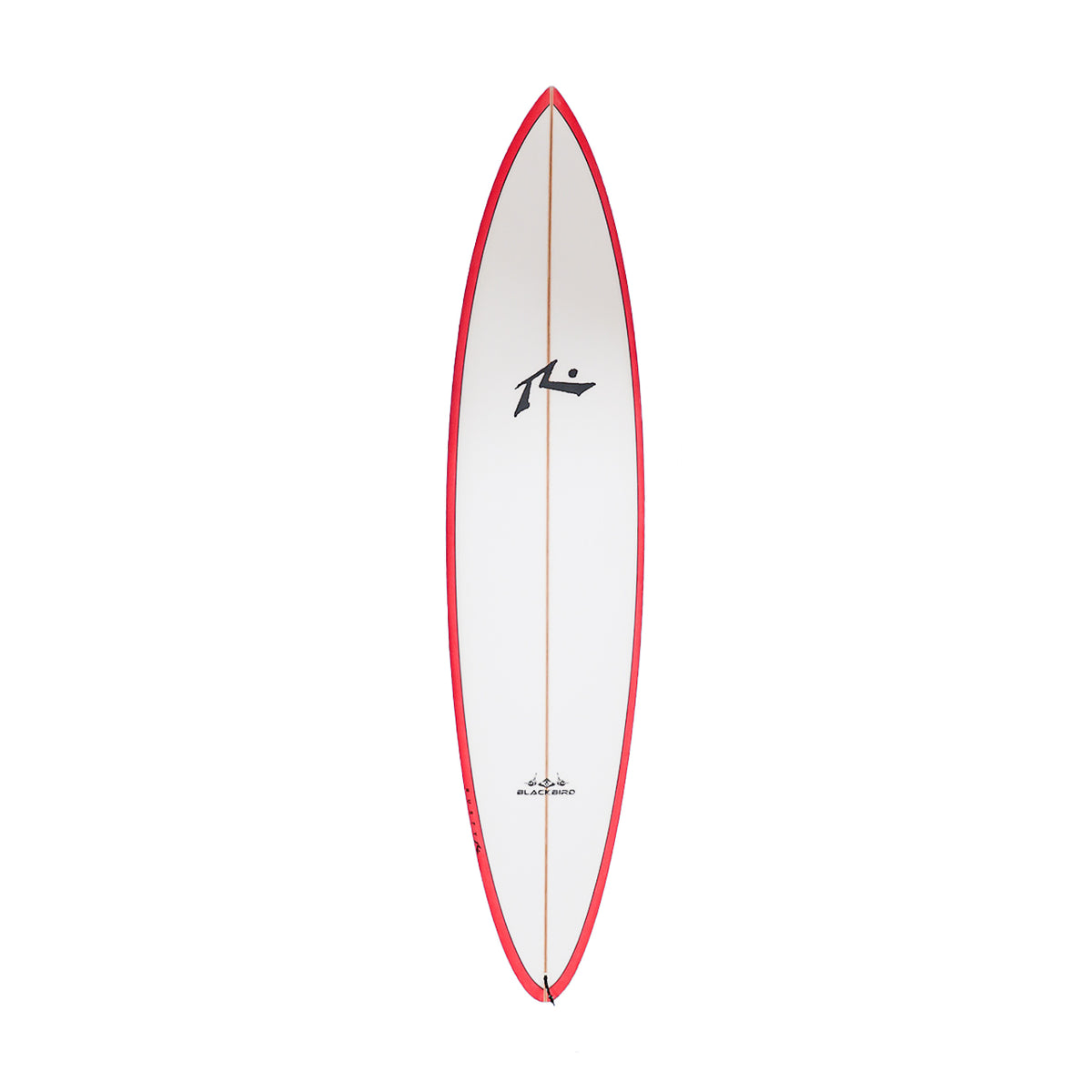 7&#39;10 Blackbird - Red Rails and Red Bottom Tail Patch - Duplicate Custom