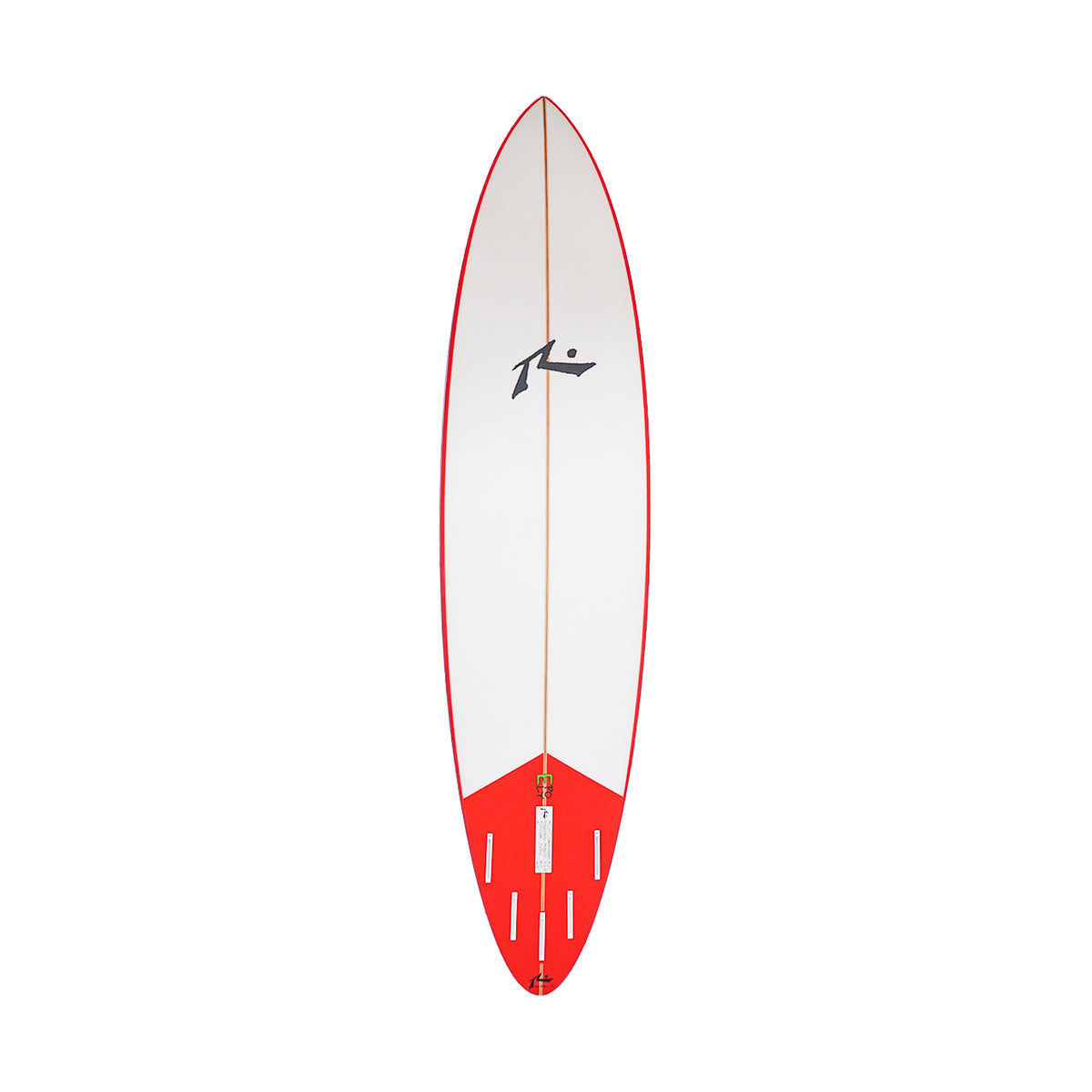 7&#39;10 Blackbird - Red Rails and Red Bottom Tail Patch - Bottom View - Duplicate Custom