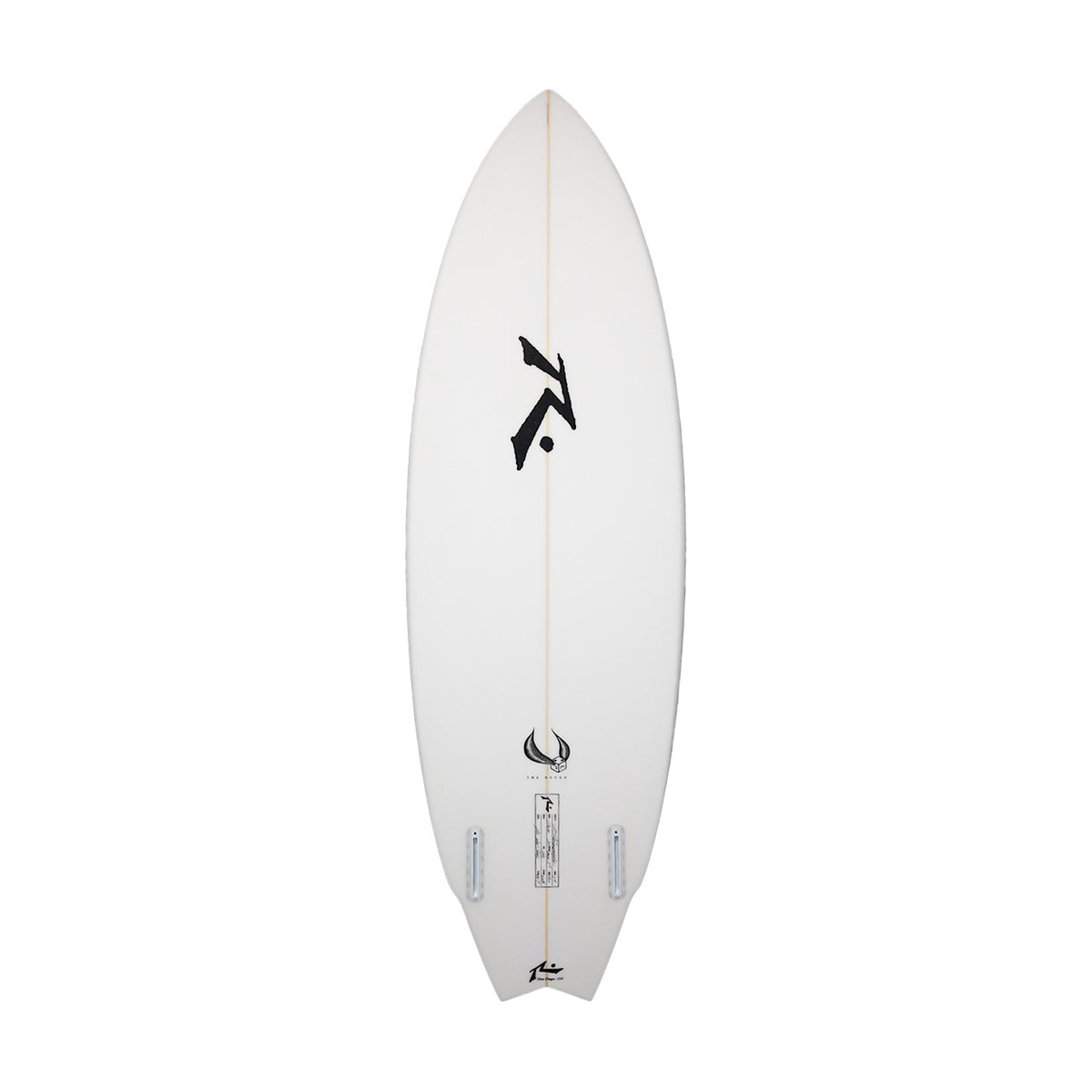 The Deuce Performance Twin Fin Surfboard - Rusty Surfboards + Noel Salas Collaboration - Bottom View