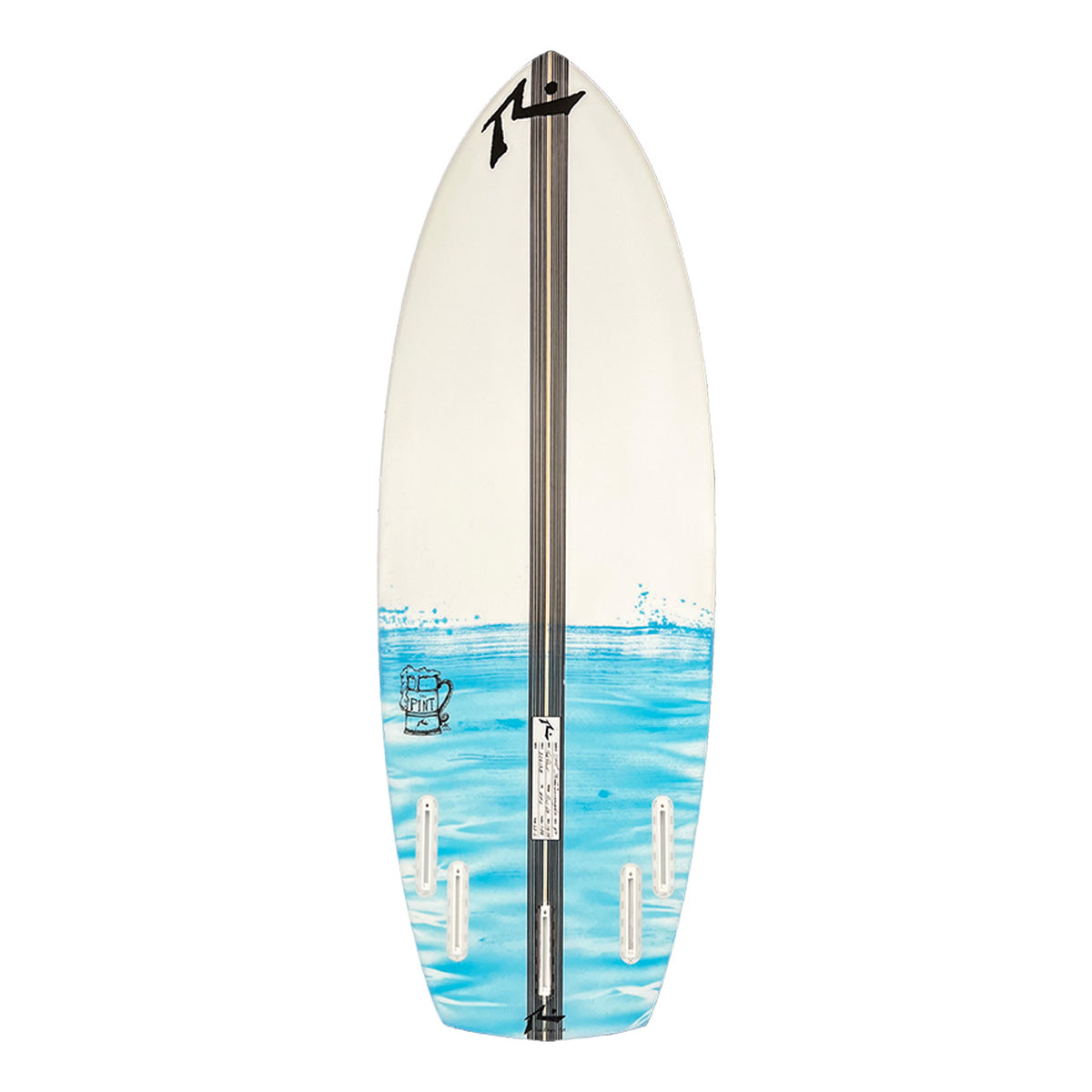 The Pint - Austin Keen Wakesurf Board - Bottom View - Made To Order
